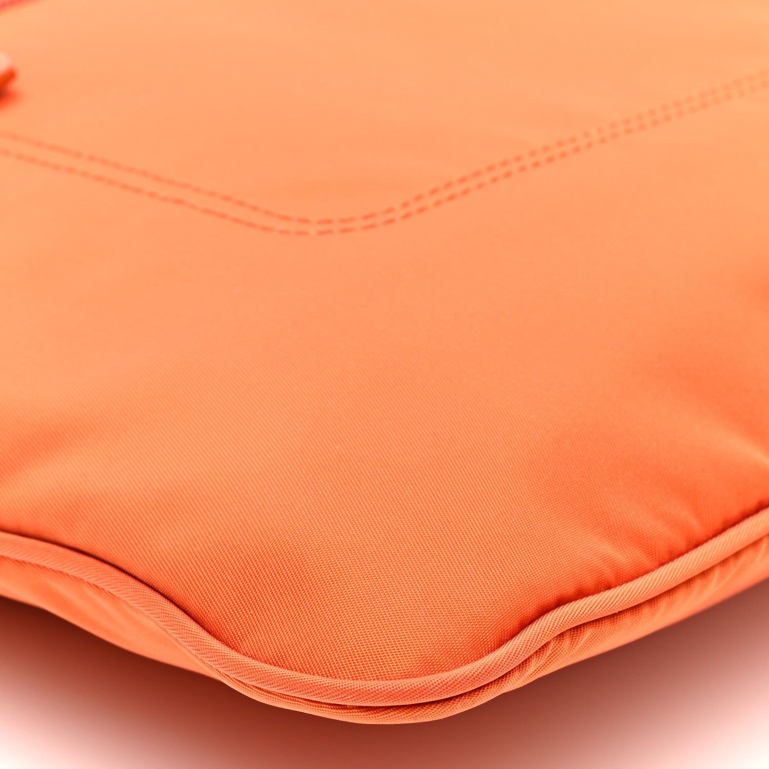 Prada Tessuto Nylon Saffiano Flat Messenger Bag Papaya 8 of 9