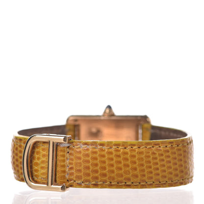 Cartier 18K Yellow Gold Lizard Moon Phase Tank Quartz Watch Yellow 4 of 10