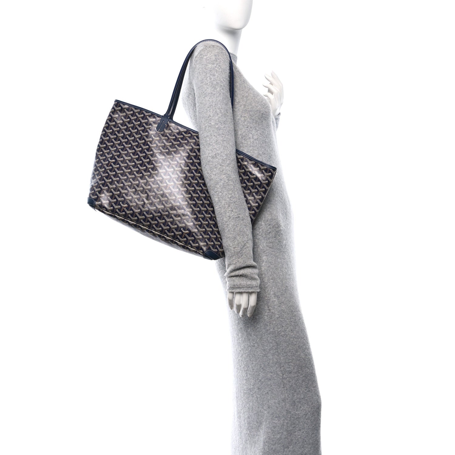 Goyard Goyardine Artois MM Navy 2 of 12