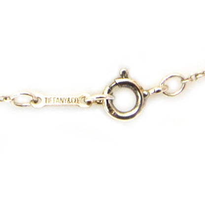 Tiffany Silver Elsa Peretti Interlocking Ovals Pendant Necklace 4 of 5