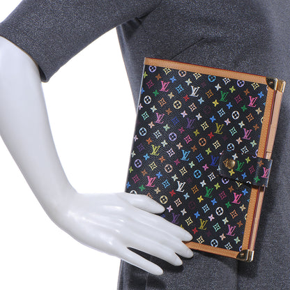 Louis Vuitton Monogram Multicolor Large Ring Agenda Black 2 of 7