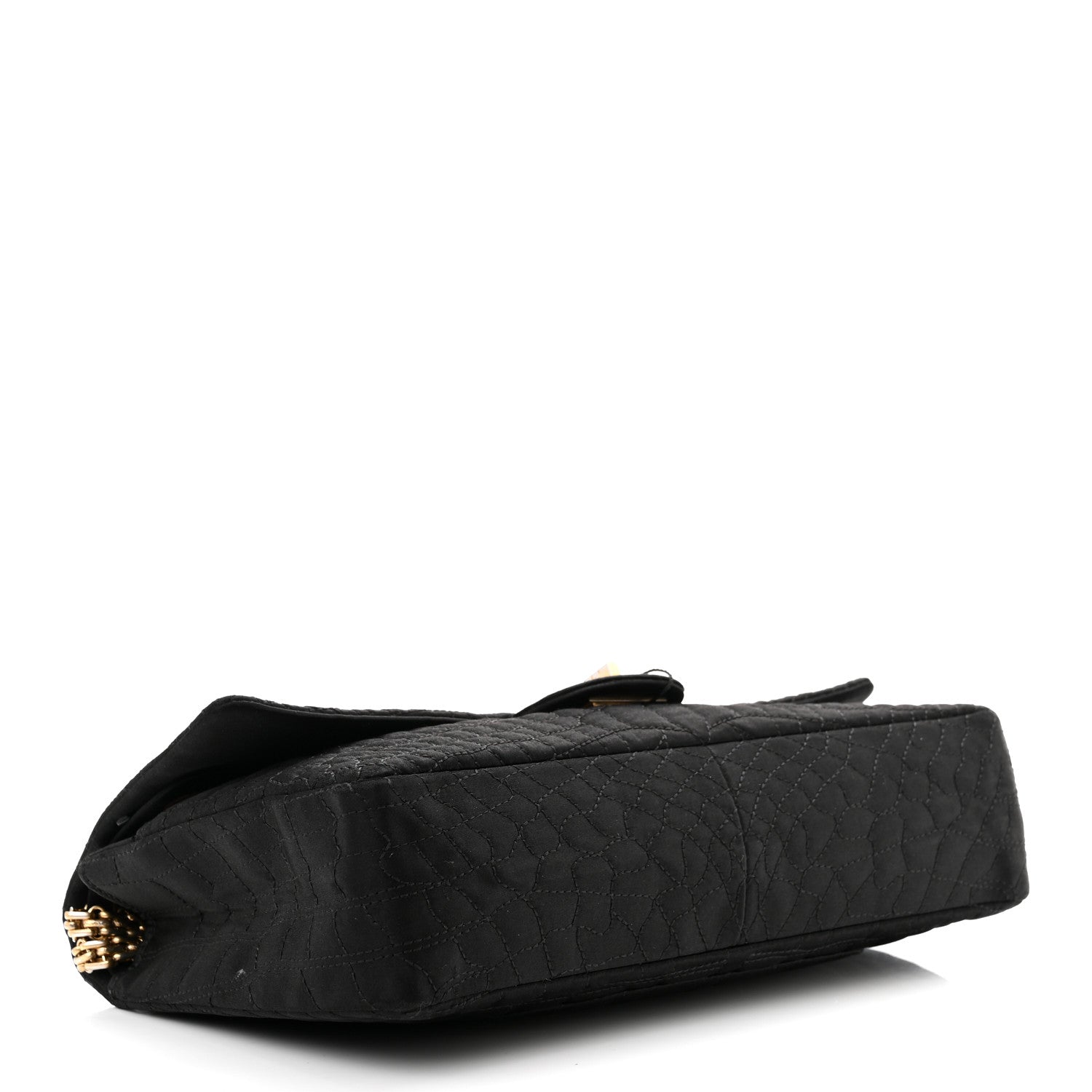 Chanel Jersey Coco's Croc 2.55 Reissue 226 Flap Black 4 of 12