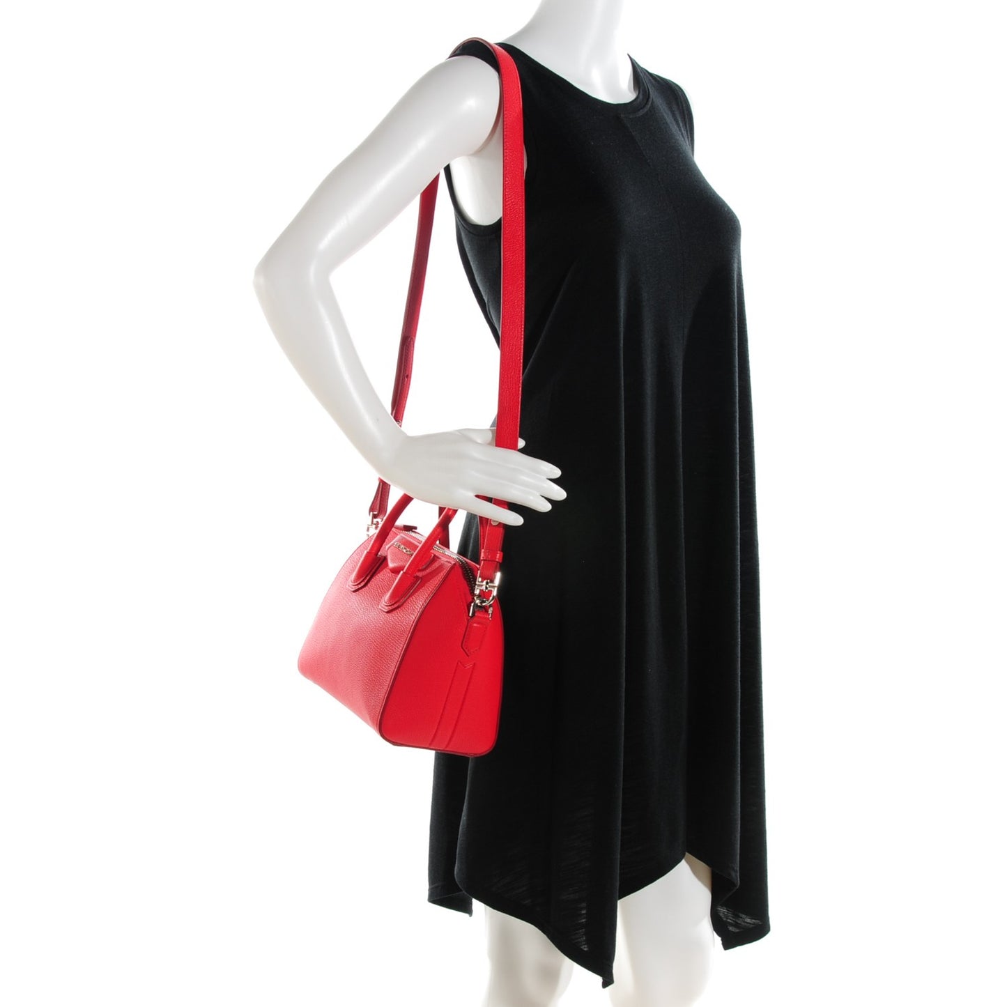 Sugar Goatskin Mini Antigona Red