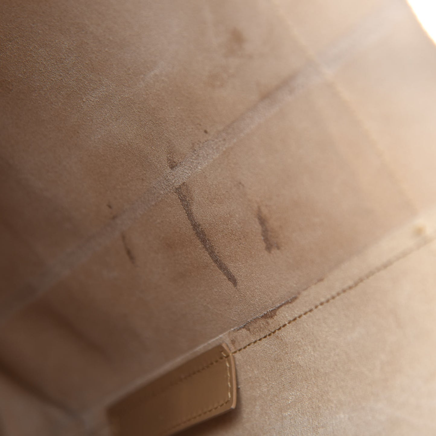 Calfskin Printed Happy Sad Medium Market Shopper Tote Light Brown