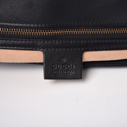Gucci Calfskin Matelasse Medium GG Marmont Shoulder Bag Black 7 of 8