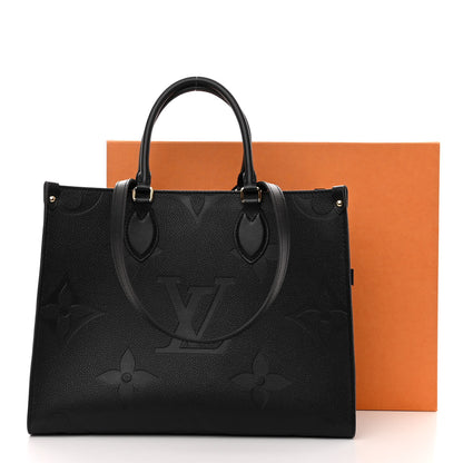 Louis Vuitton Empreinte Monogram Giant Onthego MM Black 10 of 10