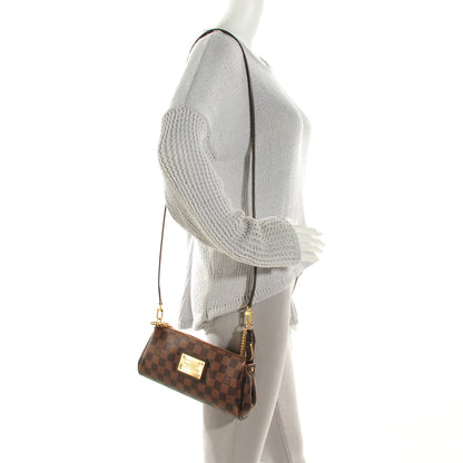Louis Vuitton Damier Ebene Eva Clutch 2 of 7