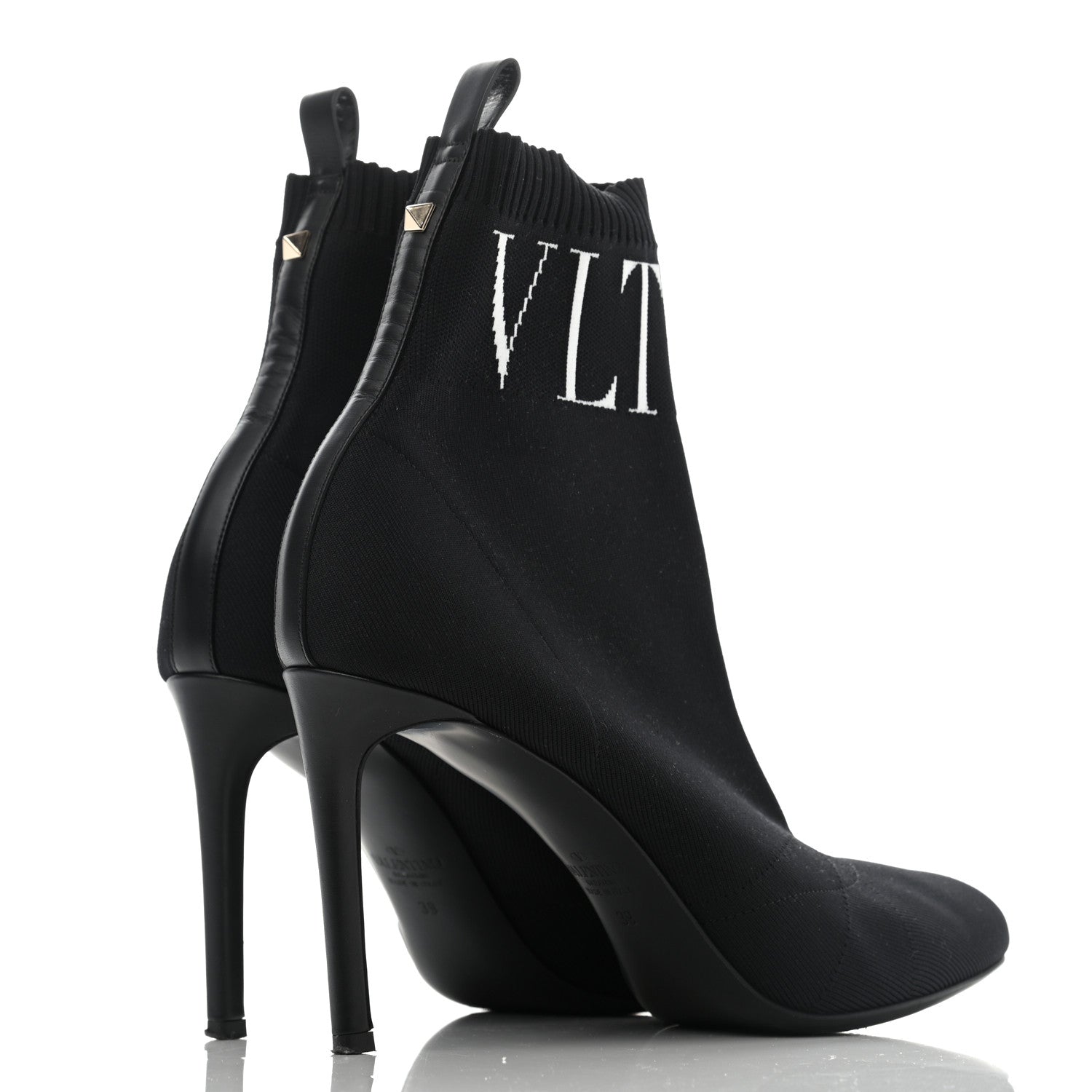 Valentino Garavani Body Tech Knit Sock Boots 39 Black 4 of 8