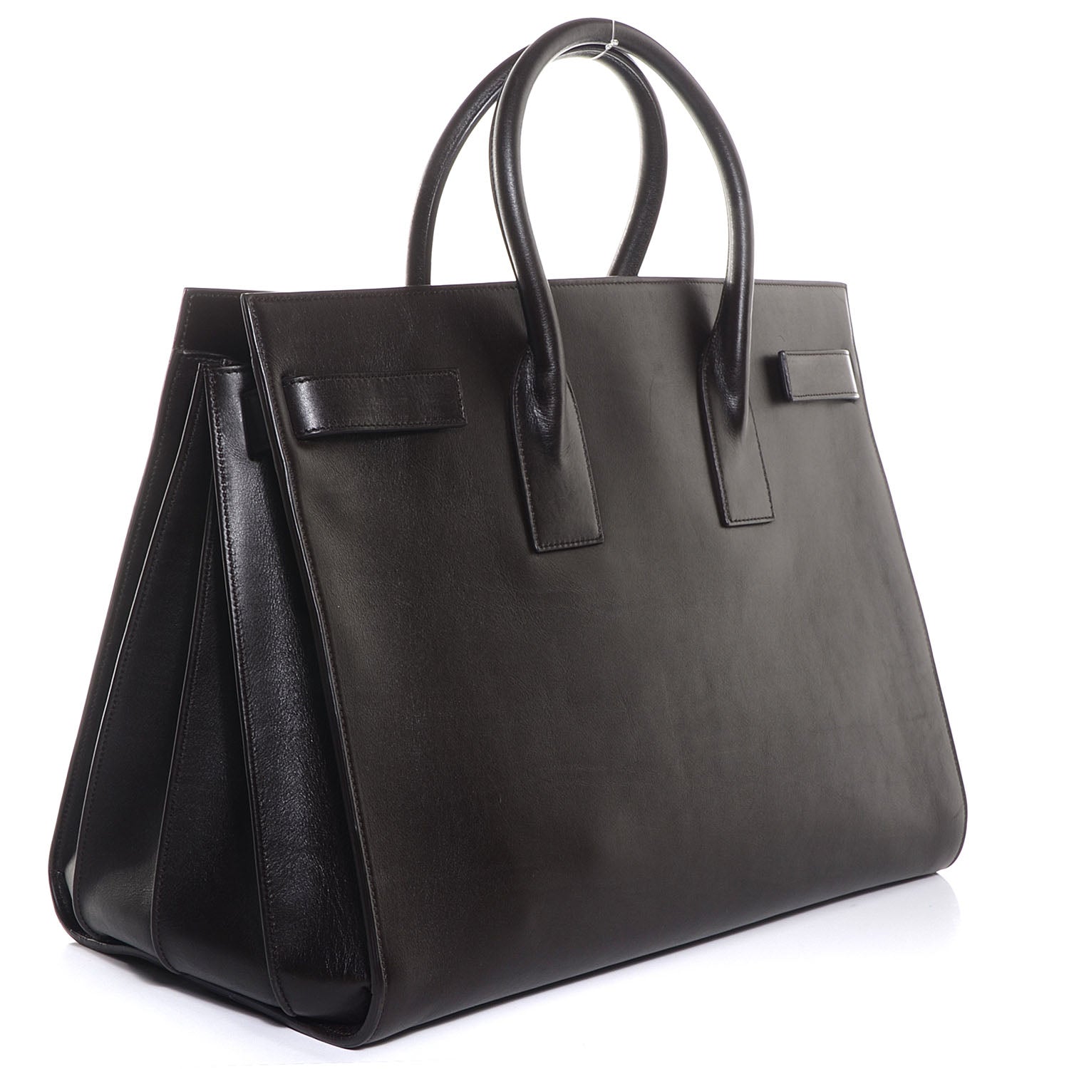 Saint Laurent Calfskin Large Sac de Jour Carryall Dark Brown 3 of 8