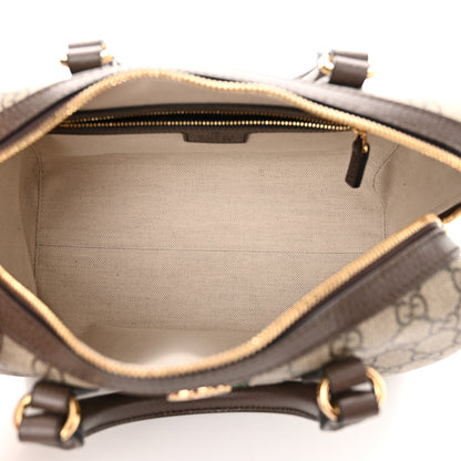 Gucci GG Supreme Monogram Web Small Ophidia Top Handle Bag Beige Ebony 5 of 10