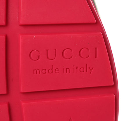 Gucci GG Supreme Monogram Mix Monogram Womens Rhyton Sneakers 37 London Blue Beige Pale Pink 6 of 6