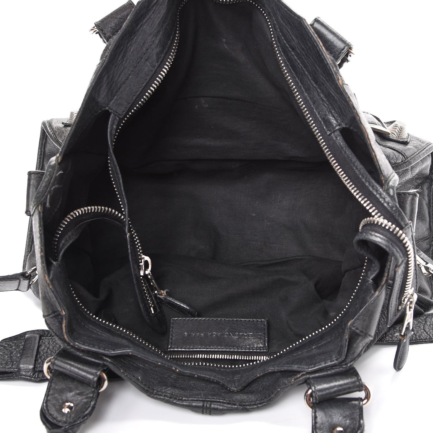 Agneau Giant 21 Silver Hardware Part Time Black