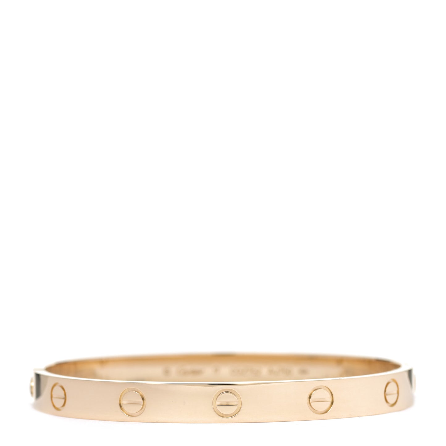 18K Yellow Gold LOVE Bracelet 17