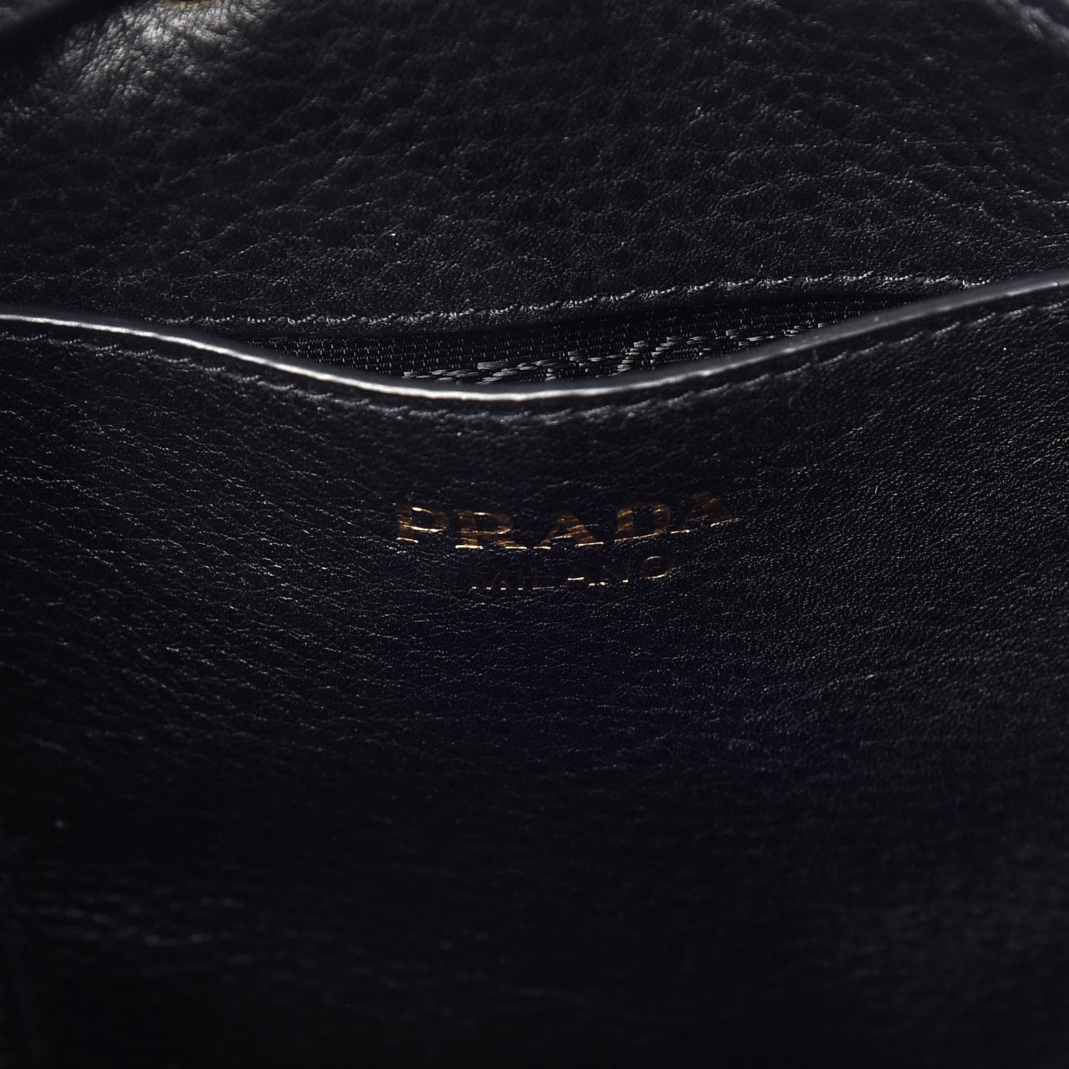 Prada Vitello Daino Drawstring Bucket Black 7 of 10