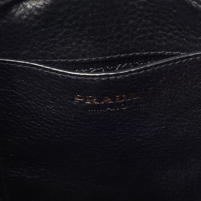 Prada Vitello Daino Drawstring Bucket Black 7 of 10