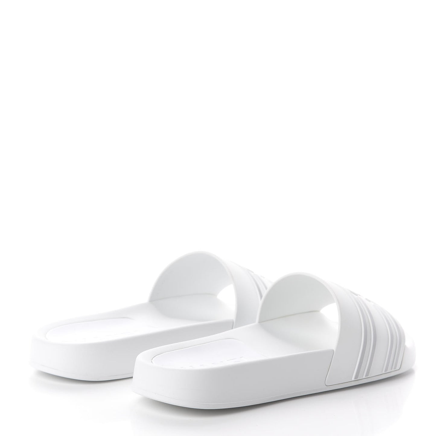 PVC CC Mules Sandals 38 White Grey