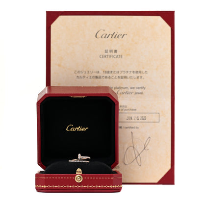 Cartier 18K Pink Gold Diamond Juste Un Clou Paved Ring 48 4.5 5 of 5