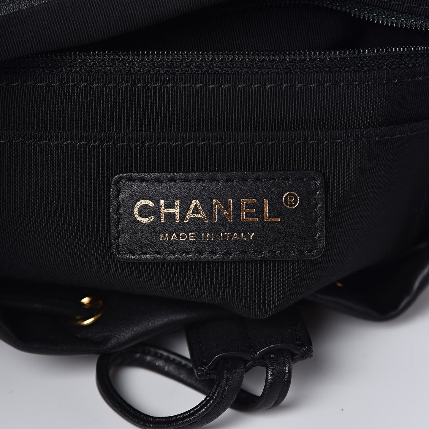 Lambskin Chevron Quilted Small Urban Spirit Backpack Black
