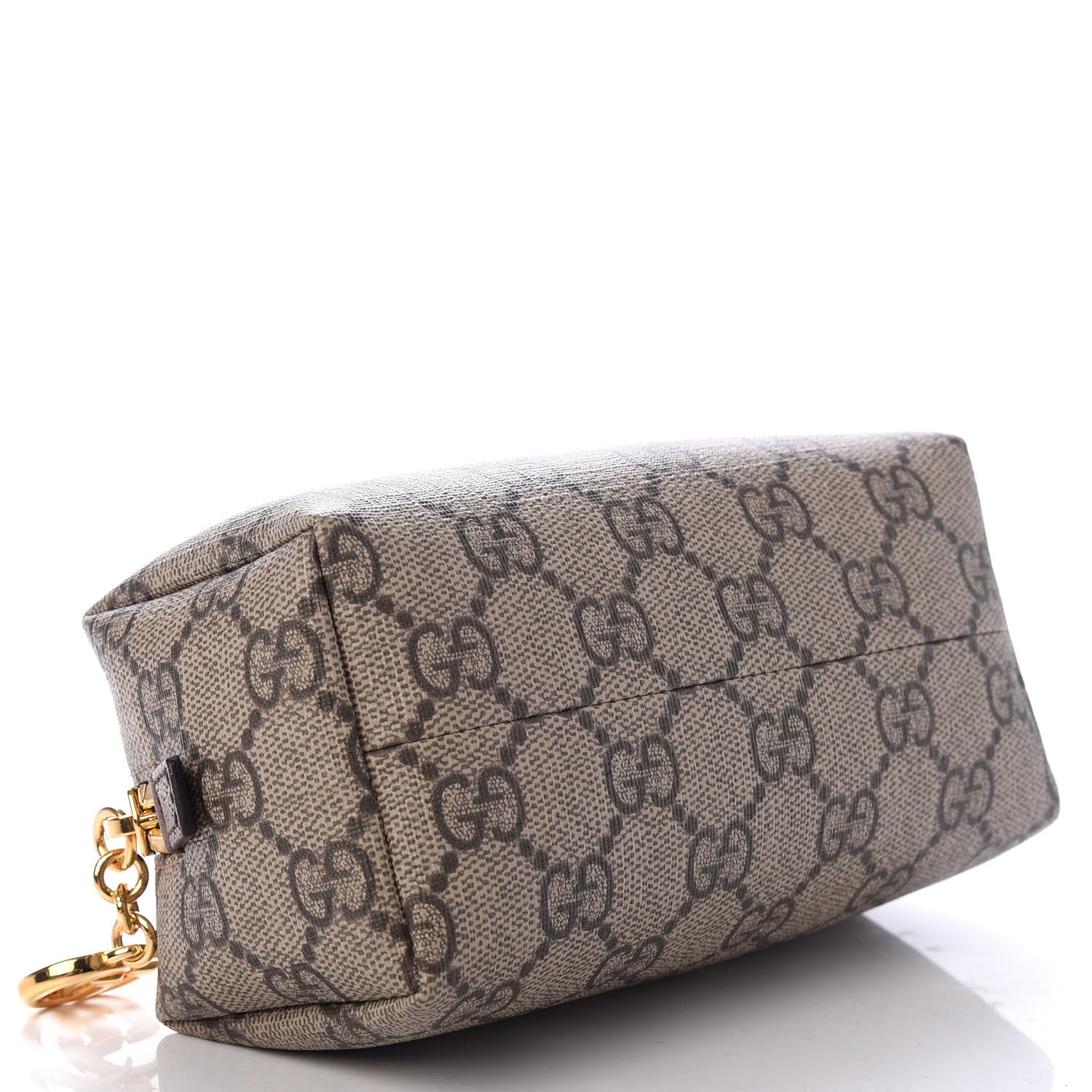 Gucci Soft GG Supreme Monogram Calfskin Small Ophidia Cosmetic Case Beige Ebony New Acero 4 of 7