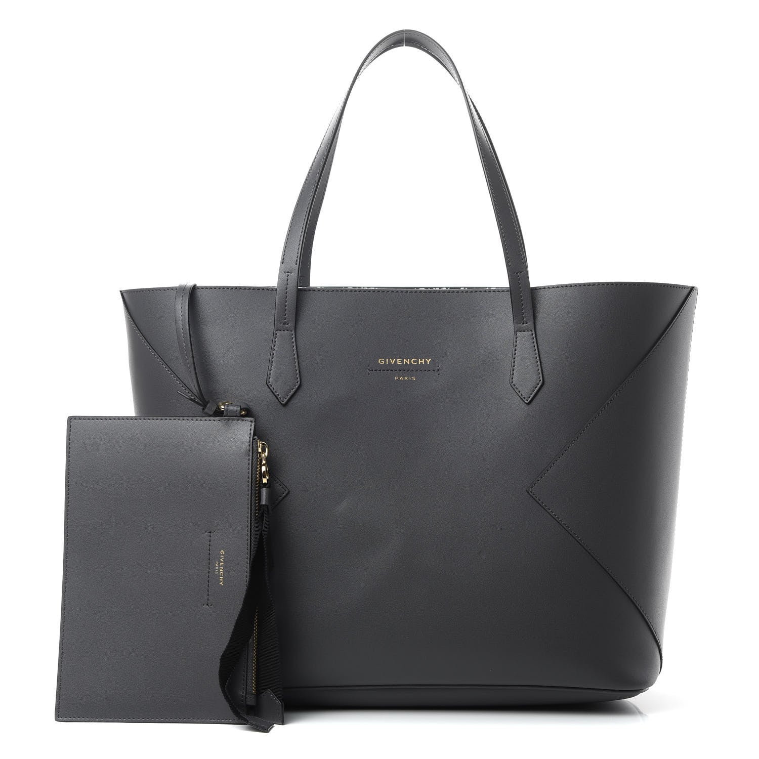 Givenchy Smooth Calfskin Wing Shopper Tote Grey 1 of 14