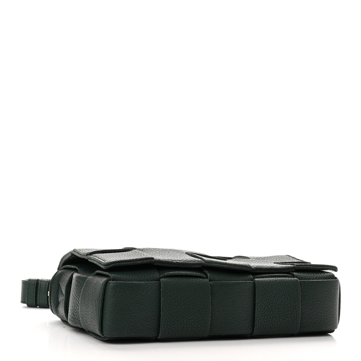 Bottega Veneta Grained Calfskin Maxi Intrecciato Cassette Crossbody Bag Raintree Green 4 of 11