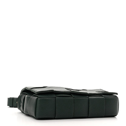 Bottega Veneta Grained Calfskin Maxi Intrecciato Cassette Crossbody Bag Raintree Green 4 of 11