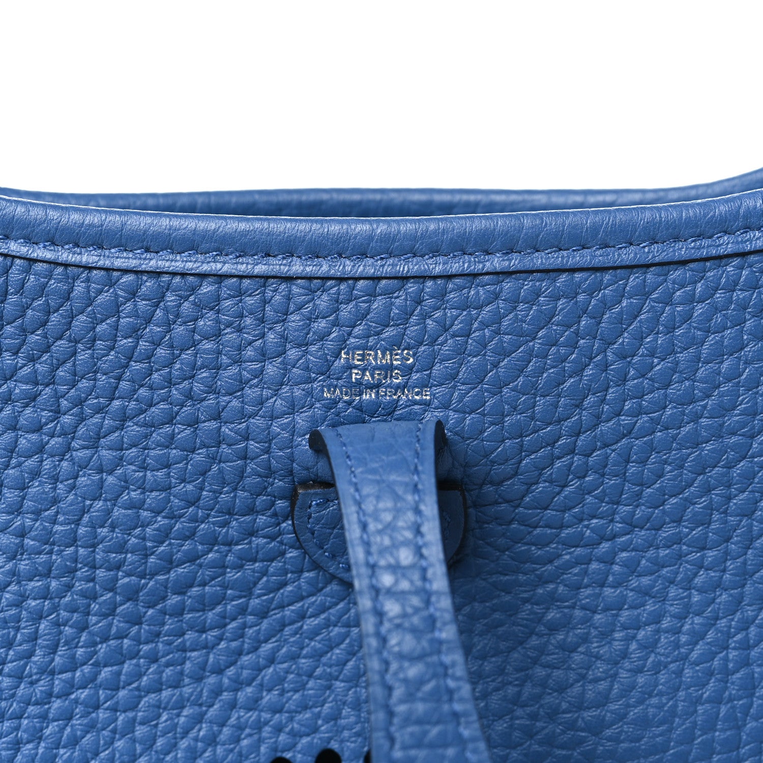 Hermes Taurillon Clemence Amazone Evelyne TPM Bleu Agate Cuivre 6 of 10
