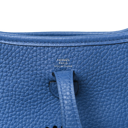 Hermes Taurillon Clemence Amazone Evelyne TPM Bleu Agate Cuivre 6 of 10