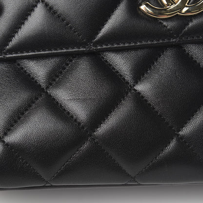 Chanel Lambskin Quilted Small Trendy CC Dual Handle Flap Bag Black 14 of 15