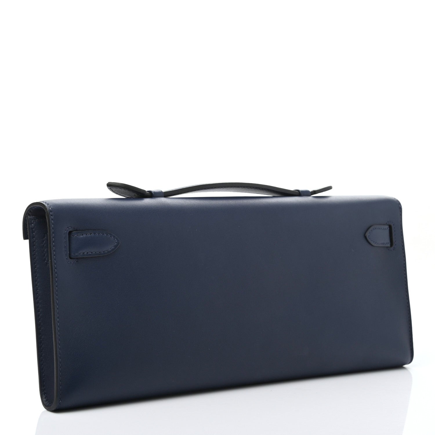 Hermes Swift Kelly Cut Clutch Pochette Bleu Navy 2 of 7