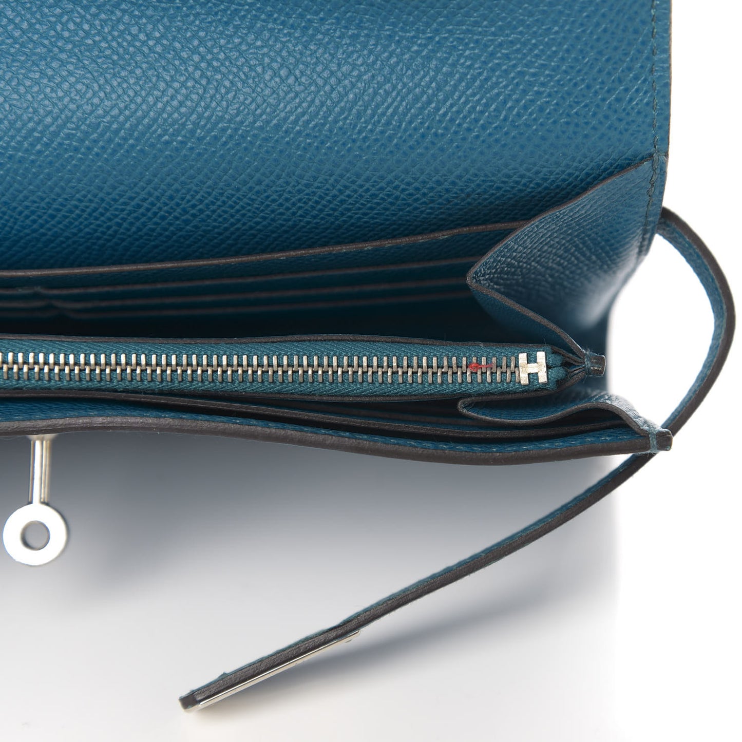 Epsom Kelly Longue Wallet Bleu Izmir