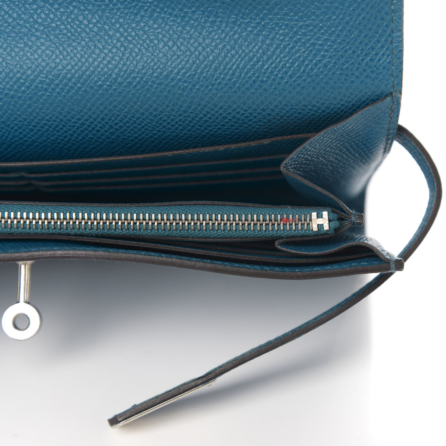 Hermes Epsom Kelly Longue Wallet Bleu Izmir 8 of 8