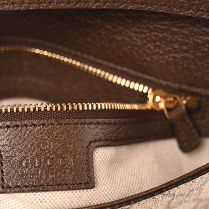 Gucci GG Supreme Monogram Textured Dollar Calfskin Blondie Chain Shoulder Flap Bag Beige Ebony New Acero 6 of 10