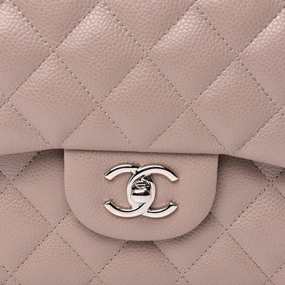Chanel Caviar Quilted Jumbo Double Flap Taupe 10 of 10
