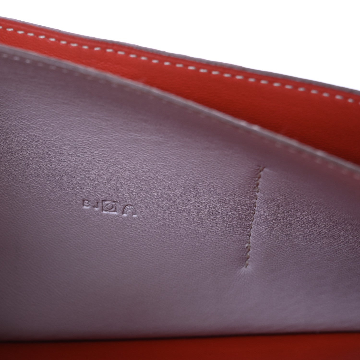 Hermes Togo Dogon Duo Wallet Rouge Garance Gris Mouette 10 of 14
