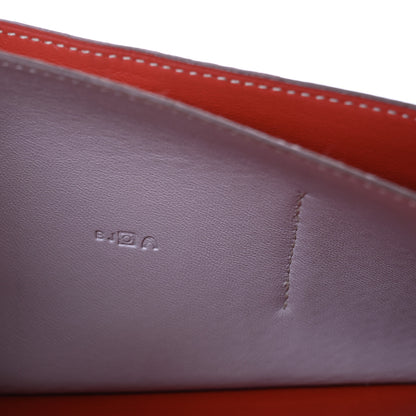Hermes Togo Dogon Duo Wallet Rouge Garance Gris Mouette 10 of 14