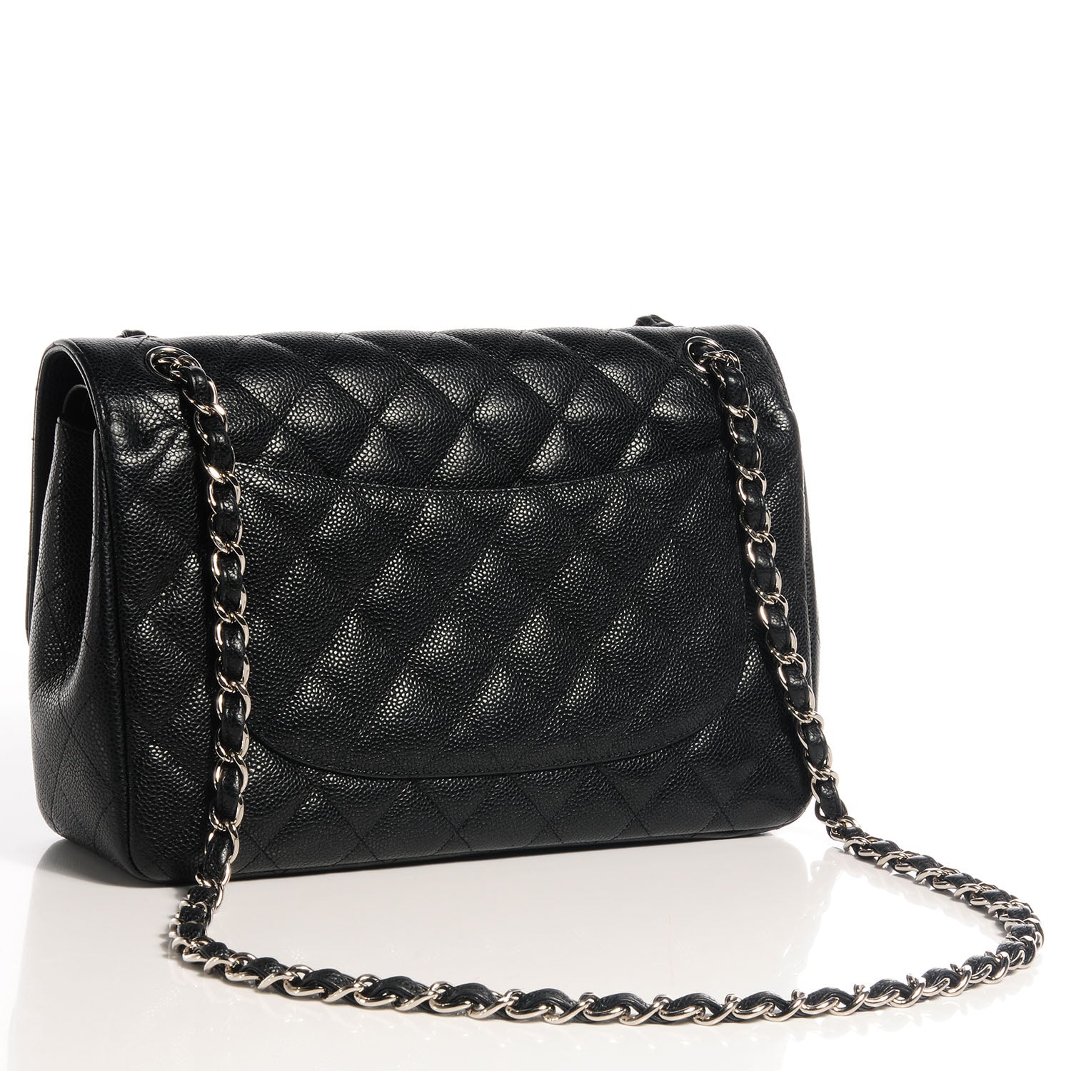 Chanel Caviar Quilted Jumbo Double Flap Black 3 of 9