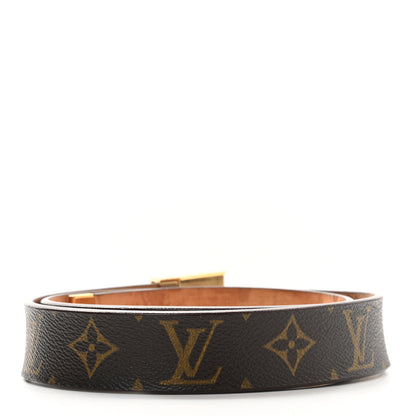 Louis Vuitton Monogram Ceinture Belt Gold Buckle 80 32 2 of 8