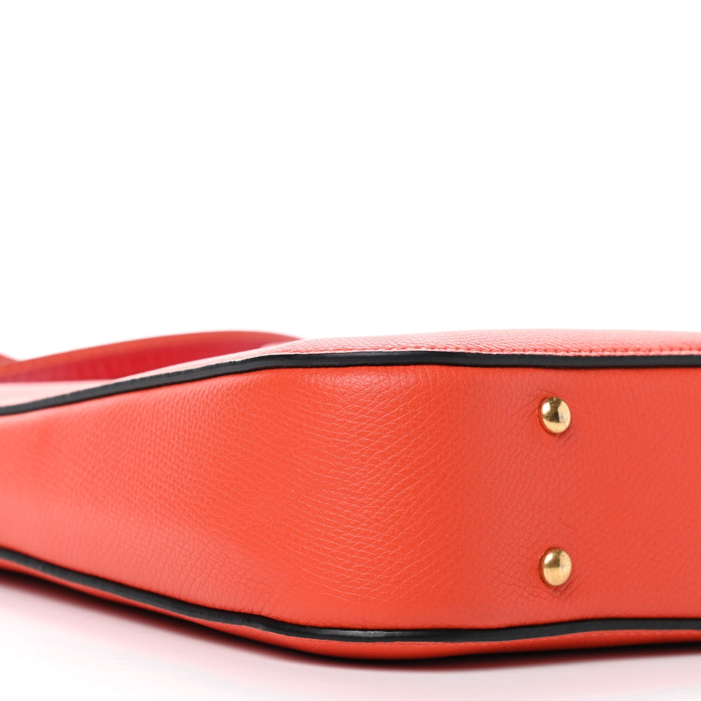 Grainy Calfskin VSling Hobo Bag Orange Red
