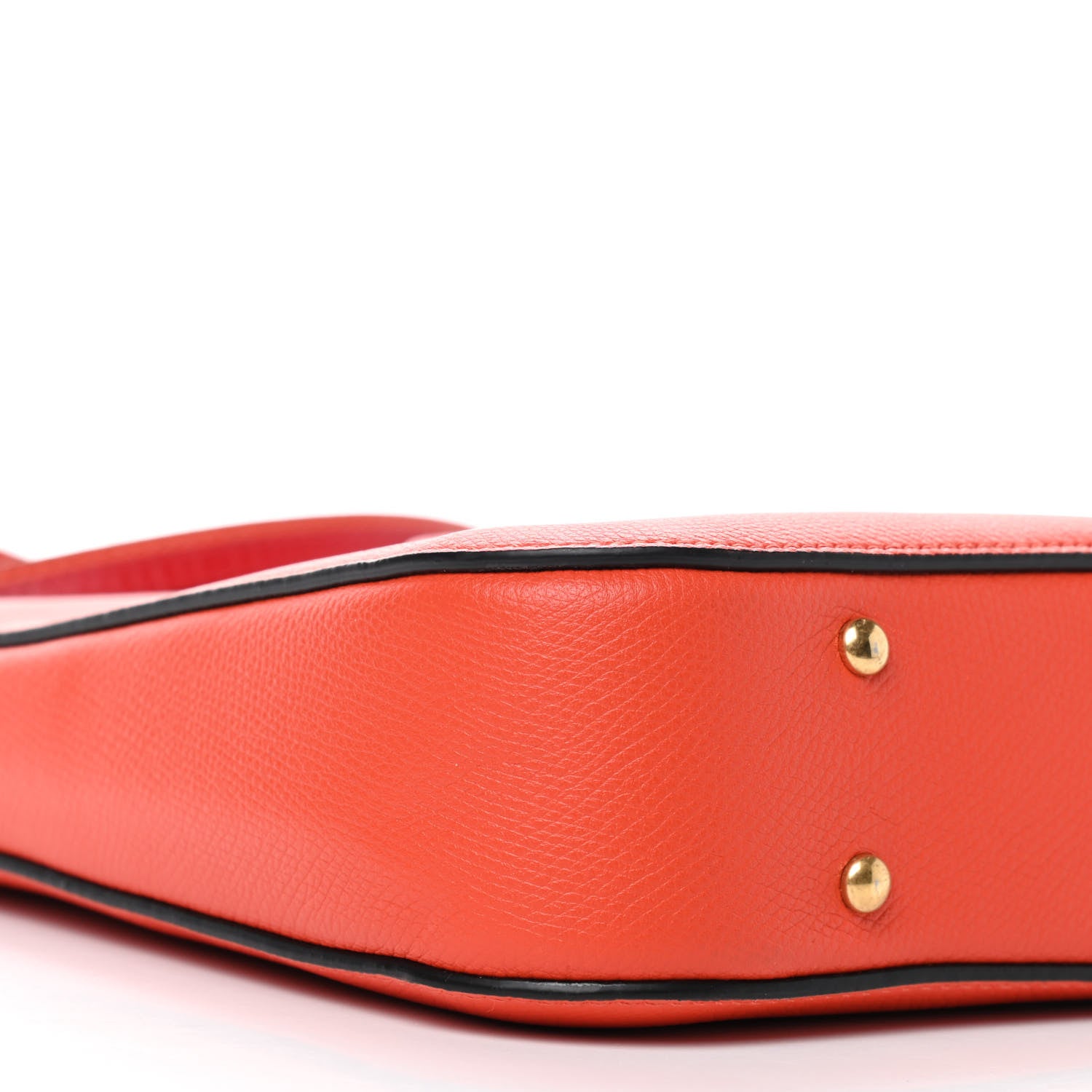 Valentino Garavani Grainy Calfskin VSling Hobo Bag Orange Red 7 of 8