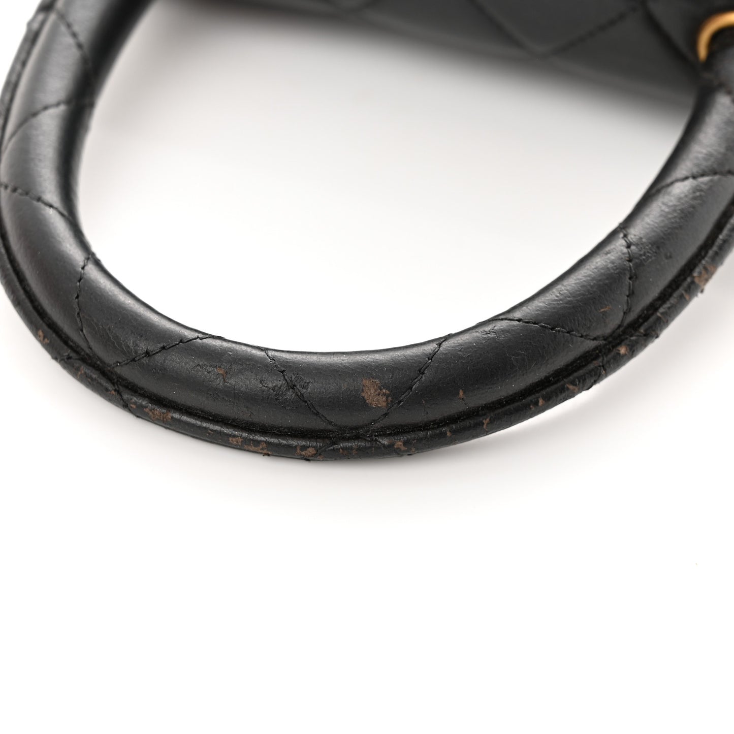 Lambskin Quilted Mini Kelly Flap Bag Black
