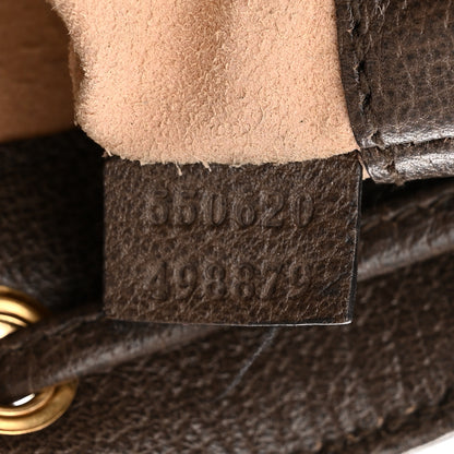 Gucci GG Supreme Monogram Web Mini Ophidia Bucket Bag Brown 7 of 12