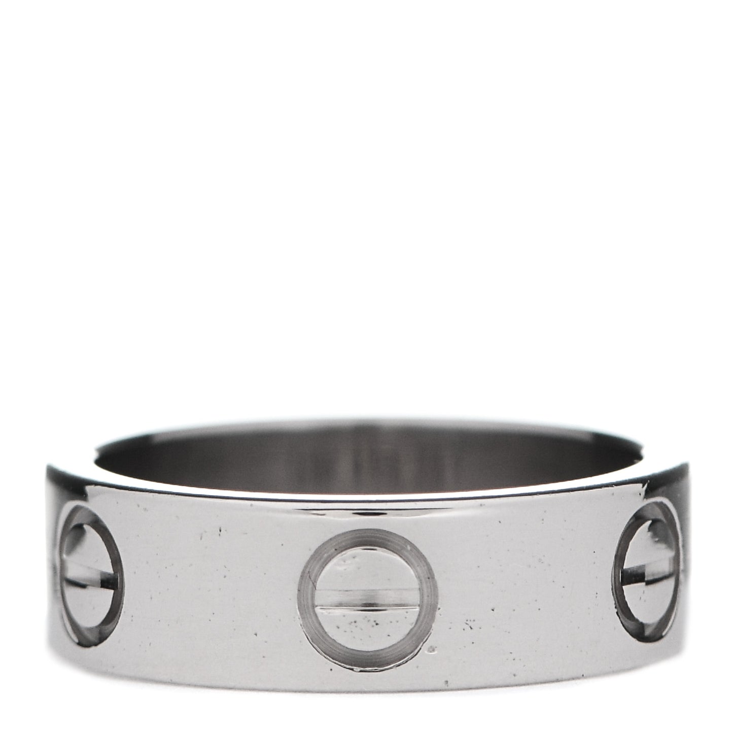 18K White Gold 5.5mm LOVE Ring 49 4.75