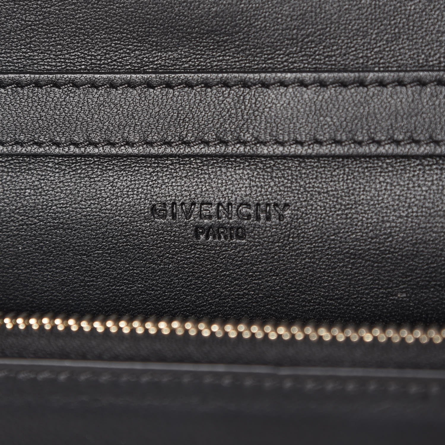 Givenchy Calfskin Triangle Studded Pandora Chain Wallet Black 6 of 8