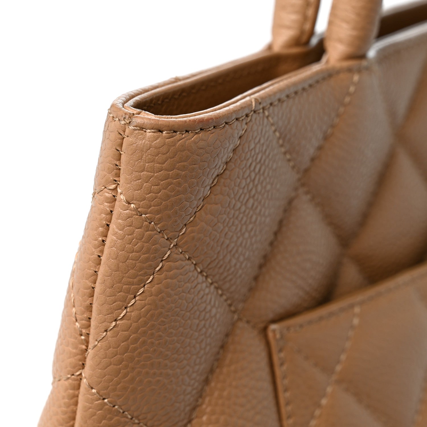 Chanel Caviar Quilted Medallion Tote Beige 12 of 12