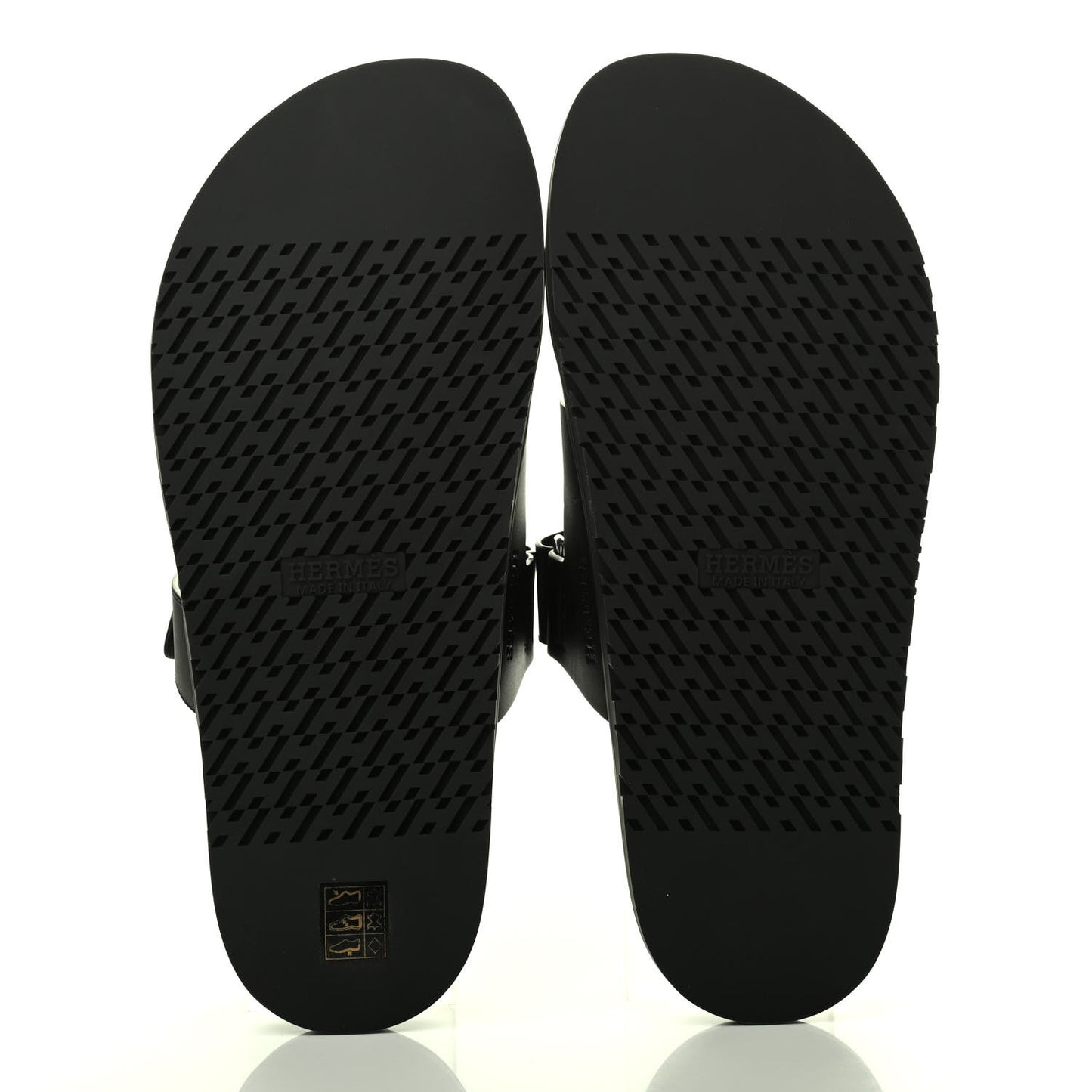 Calfskin Mens Chypre Sandals 43 Black