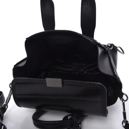 3.1 Phillip Lim Smooth Calfskin Glitter Mini Pashli Satchel Black 5 of 8