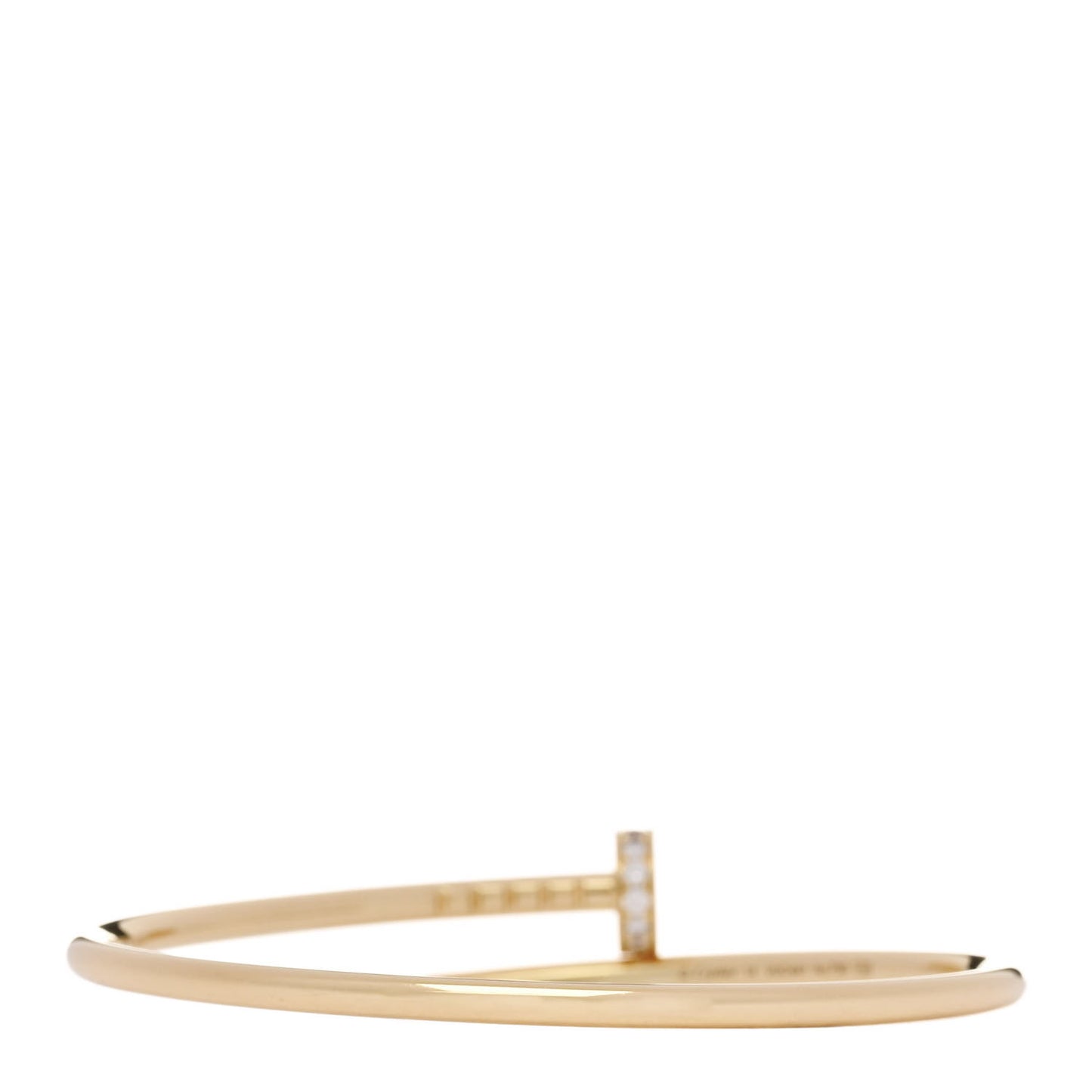 18K Yellow Gold Diamond Small Juste Un Clou Bracelet 14