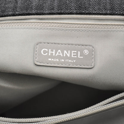 Chanel Denim Quilted Stretch Spirit Messenger Bag 8 of 9