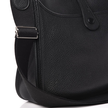 Hermes Taurillon Clemence Evelyne III GM Black 8 of 12
